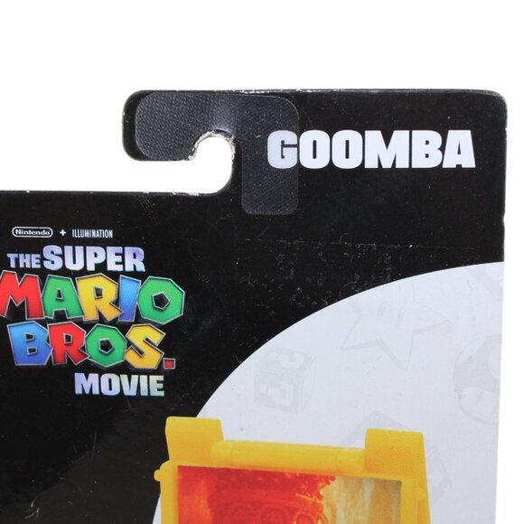 Super Mario Bros Movie Goomba Figure w/ Question Block Jakks Pacific - Picture 5 of 16